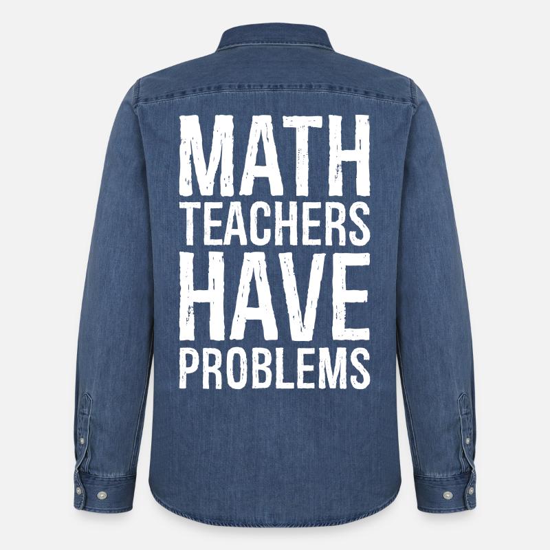 math teachers have problems - Männer Jeanshemd Organic von Stanley/Stella - verwaschenes Mittelblau
