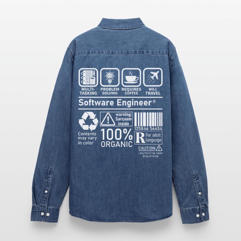 software engineer multi tasking problem solving Männer Jeanshemd Organic von Stanley/Stella
