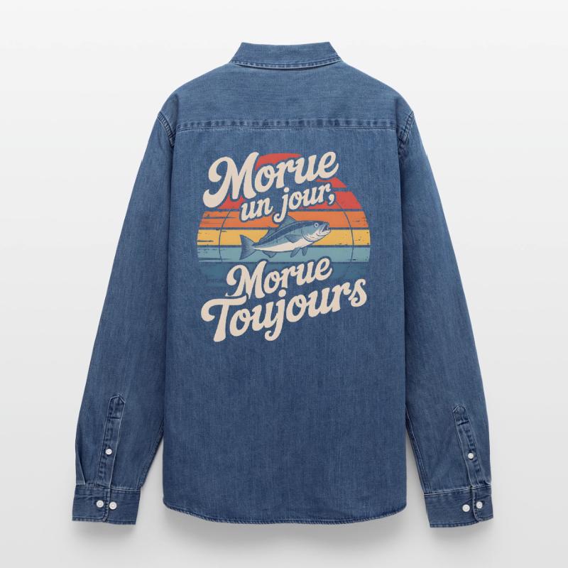 Once cod Cod Men’s Organic Denim Shirt by Stanley/Stella