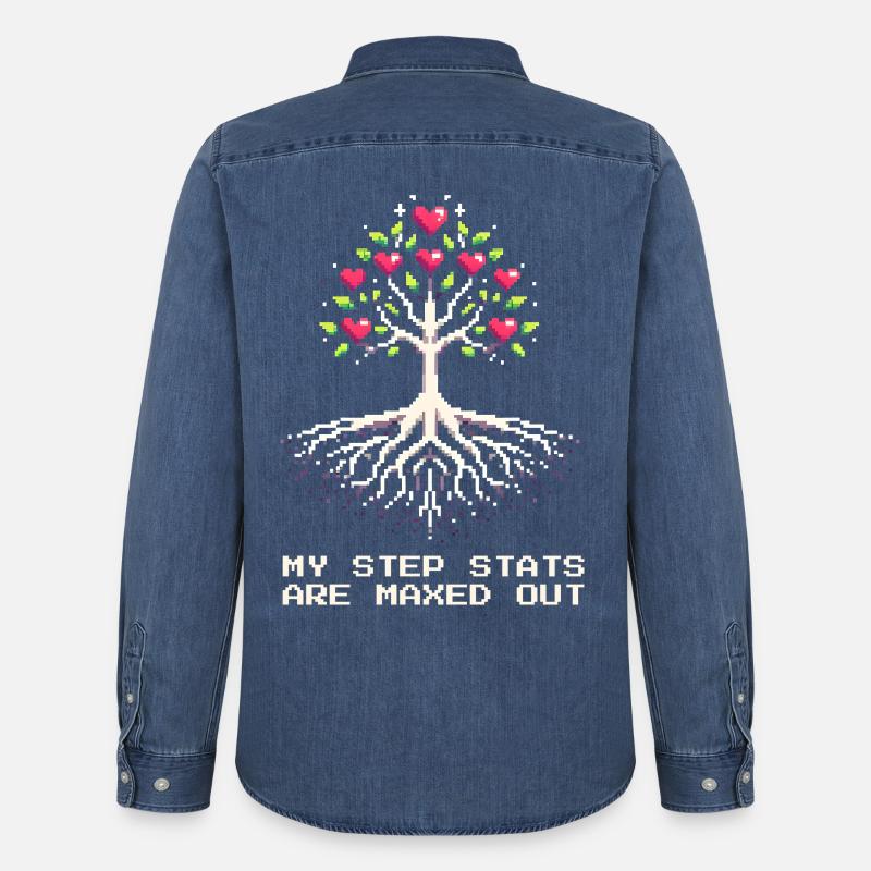 Stief-Stats auf Maximum | Patchworkfamilie - Männer Jeanshemd Organic von Stanley/Stella - verwaschenes Mittelblau 