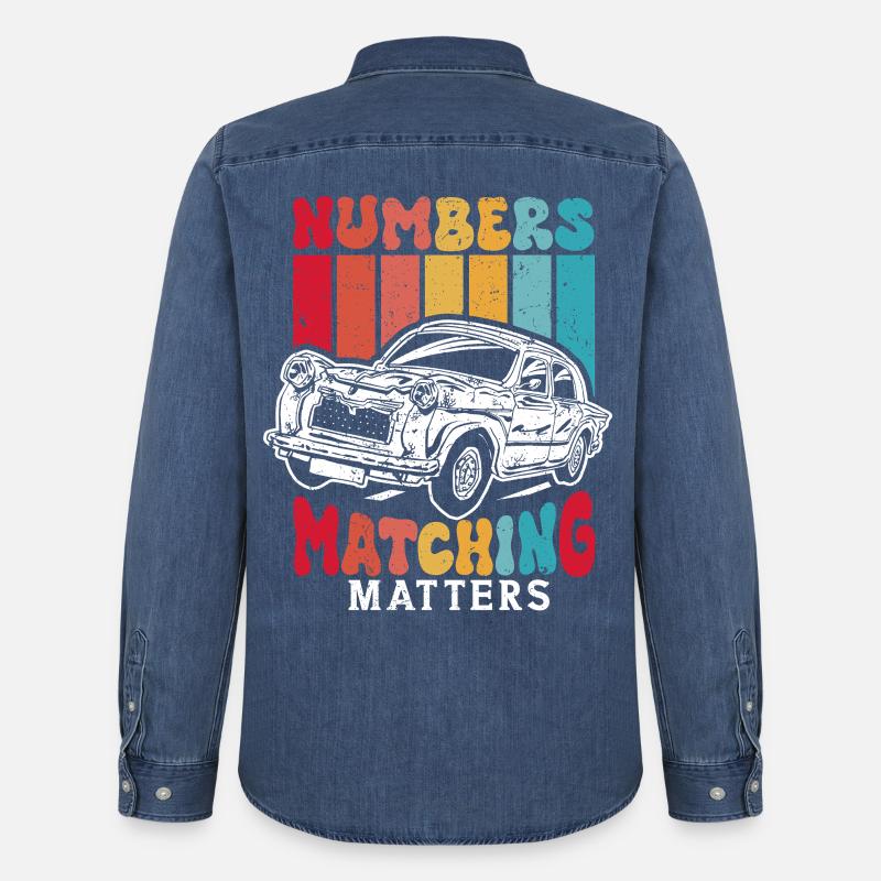 Auto Restauration Numbers Matching Matters - Männer Jeanshemd Organic von Stanley/Stella - verwaschenes Mittelblau 