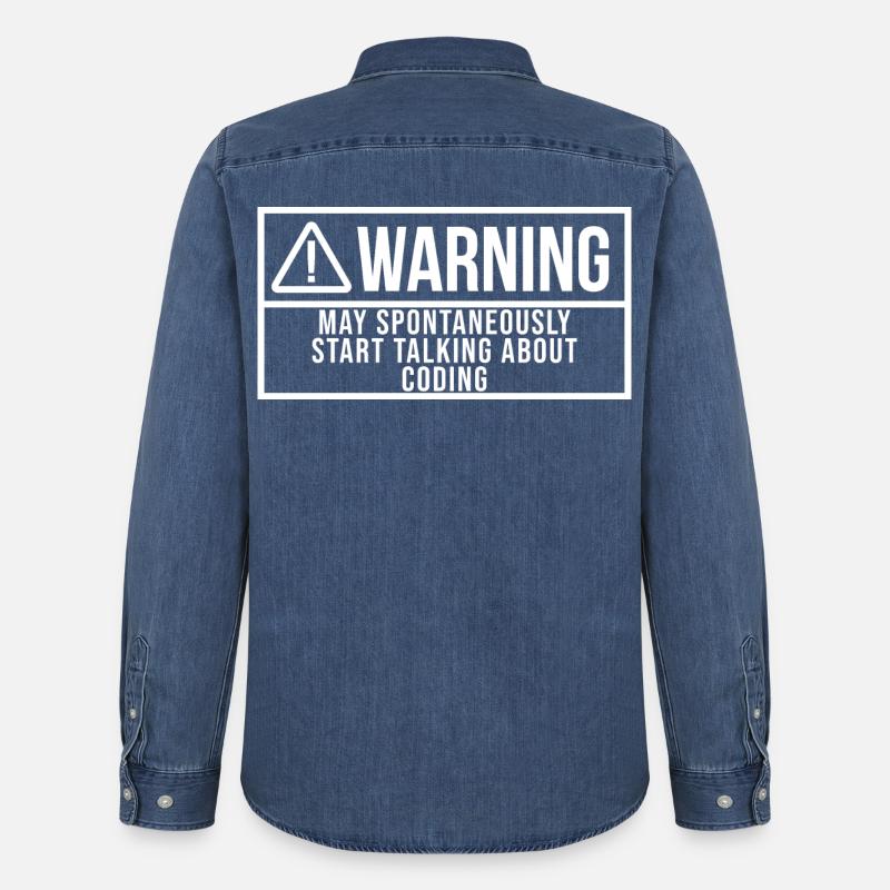 Coding - Men’s Organic Denim Shirt by Stanley/Stella - mid washy 