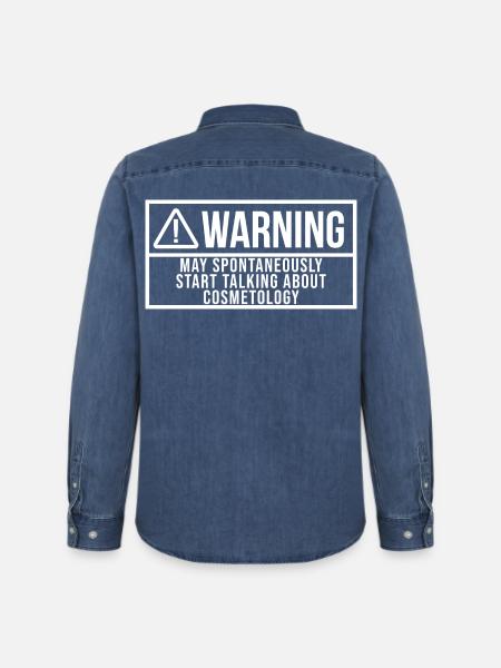Cosmetology Cosmetology Cosmetology - Men’s Organic Denim Shirt by Stanley/Stella - mid washy 