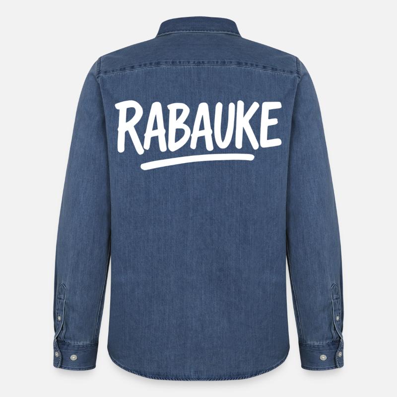 Loubard - Chemise en denim homme bio Stanley/Stella - bleu moyen délavé 