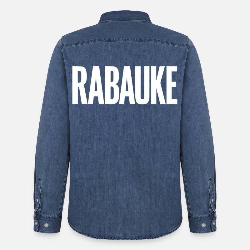Rabauke - Männer Jeanshemd Organic von Stanley/Stella - verwaschenes Mittelblau 