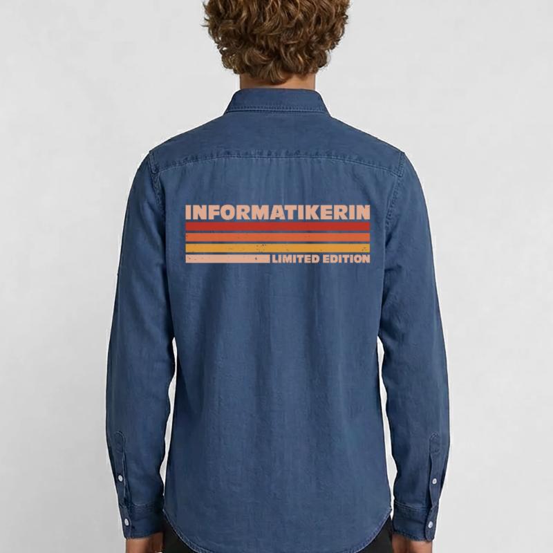 Computer Scientist Computer Scientist Programmer Men’s Organic Denim Shirt by Stanley/Stella
