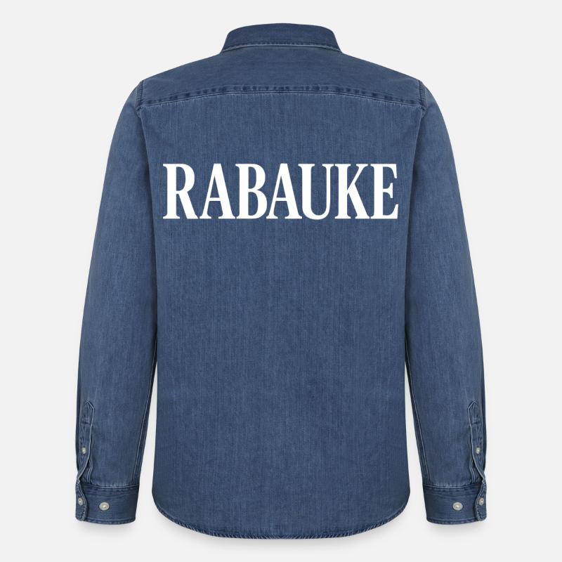 Rabauke - Männer Jeanshemd Organic von Stanley/Stella - verwaschenes Mittelblau 