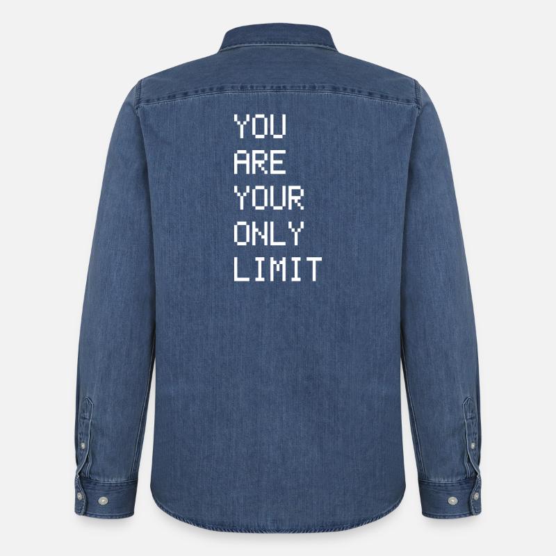 SIE SIND IHR EINZIGES LIMIT - Männer Jeanshemd Organic von Stanley/Stella - verwaschenes Mittelblau 