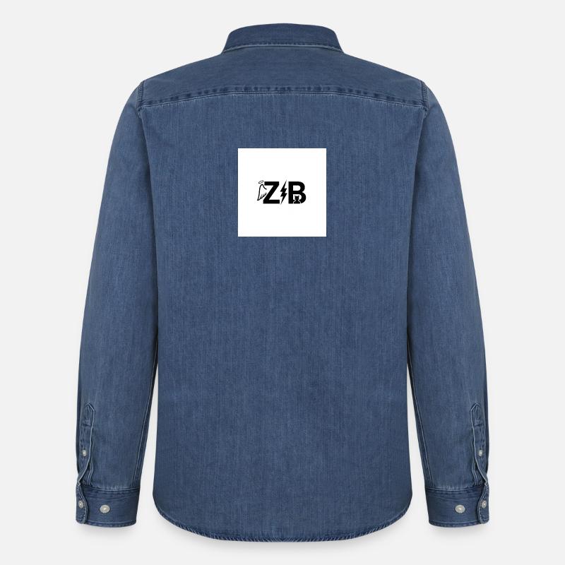 Duell mit Engeln, Dämonen und Blitzen - Männer Jeanshemd Organic von Stanley/Stella - verwaschenes Mittelblau 