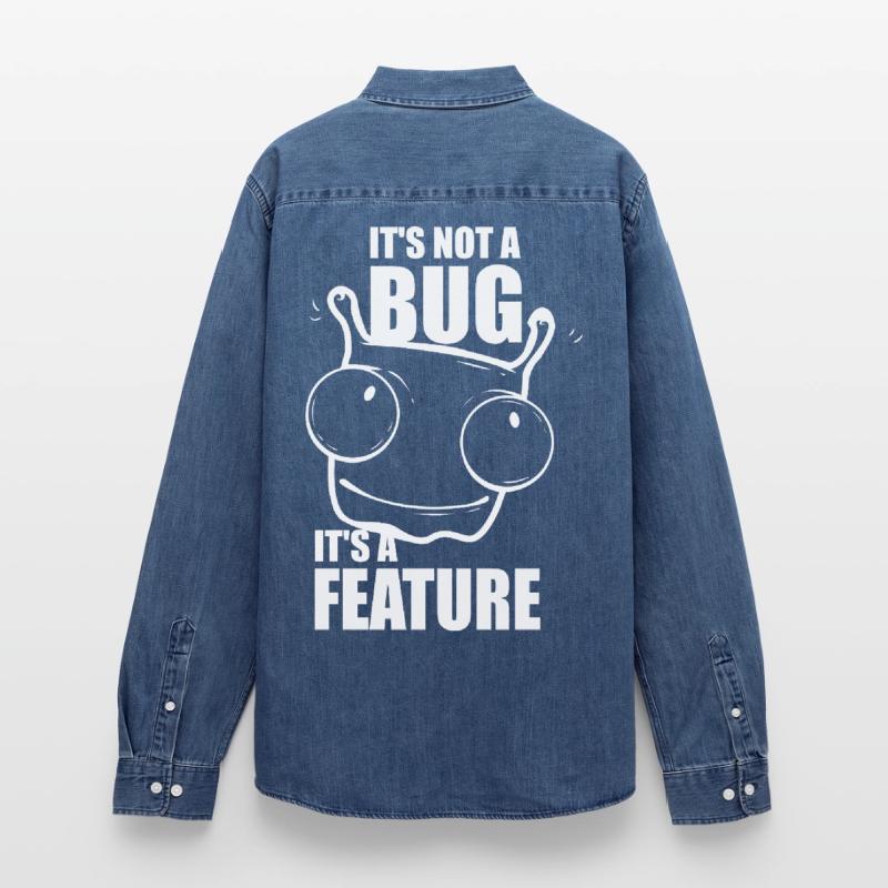 it is not a bug it is a feature - Programmierer Männer Jeanshemd Organic von Stanley/Stella