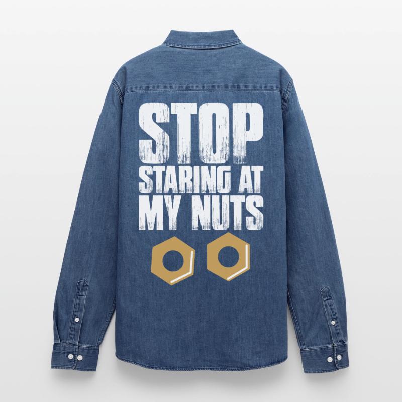 Plateforme constructio de construction d’échafaudage Chemise en denim homme bio Stanley/Stella