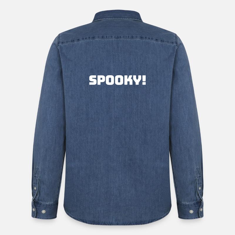 Spooky_White - Männer Jeanshemd Organic von Stanley/Stella - verwaschenes Mittelblau