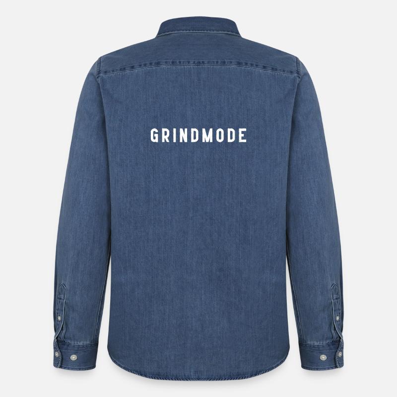 Grind-Modus - Männer Jeanshemd Organic von Stanley/Stella - verwaschenes Mittelblau 