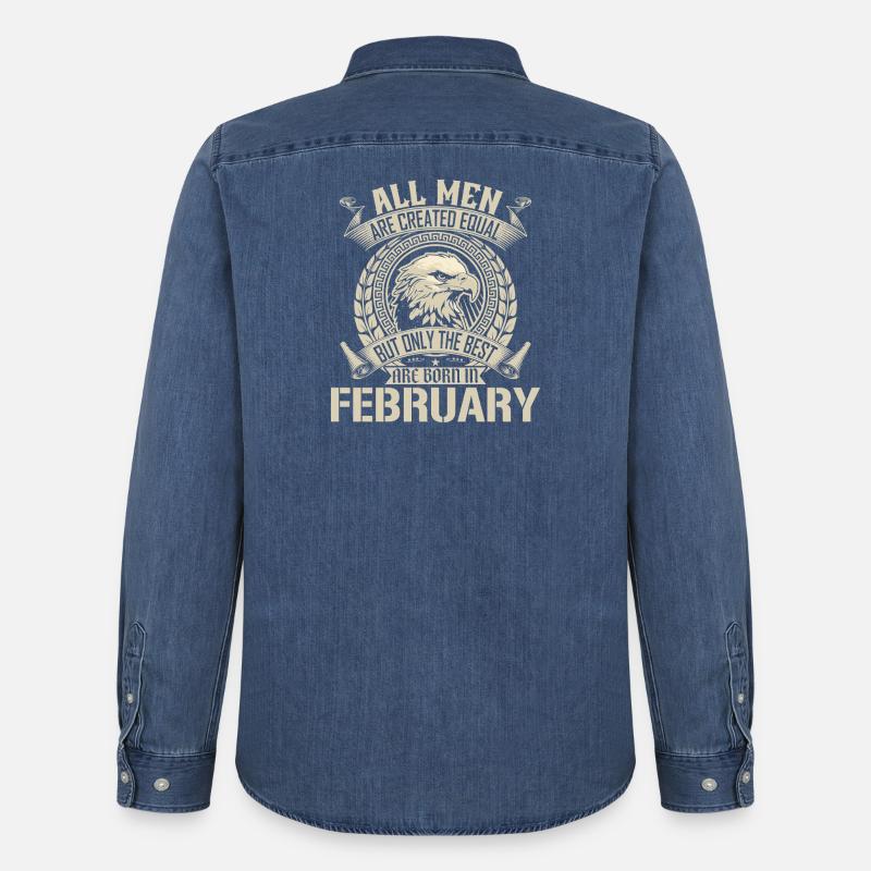 Erklärung der Eagle Unity vom Februar - Männer Jeanshemd Organic von Stanley/Stella - verwaschenes Mittelblau 