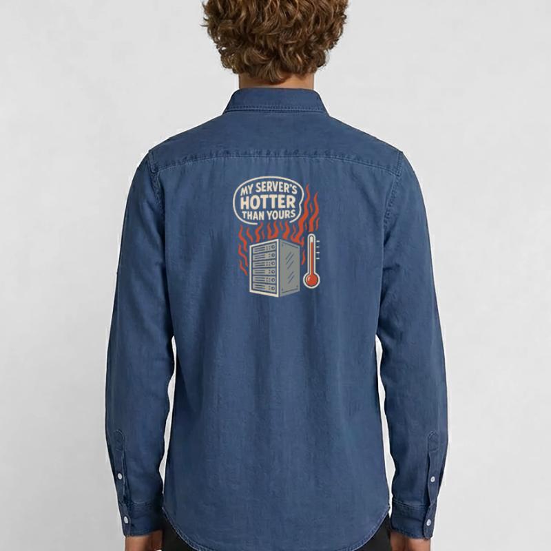 Network Infrastructure Rack and Stack Engineer Men’s Organic Denim Shirt by Stanley/Stella