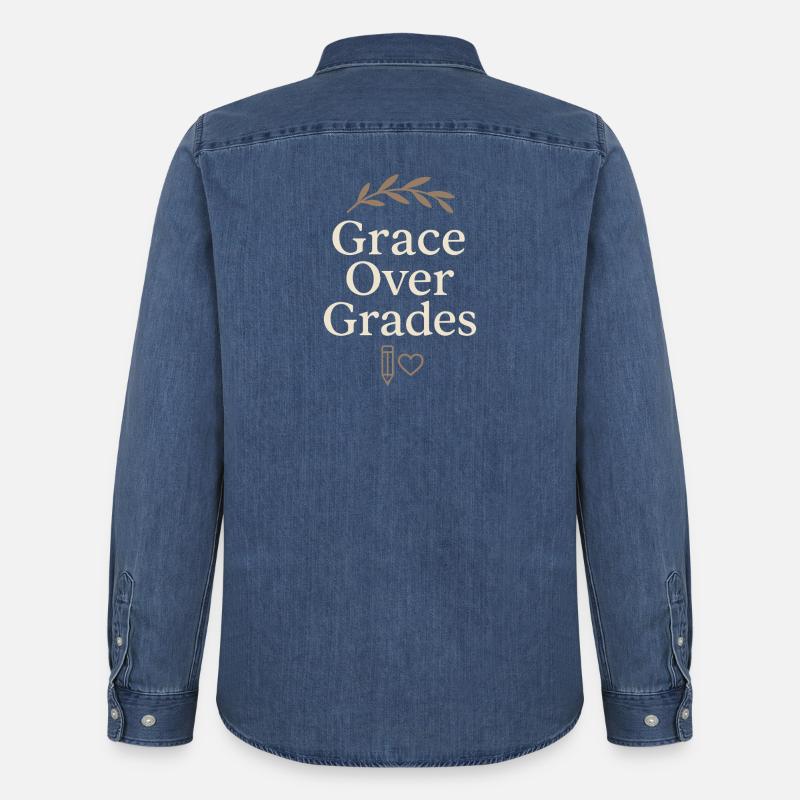 Christlicher Homeschool-mutter-glaube - Männer Jeanshemd Organic von Stanley/Stella - verwaschenes Mittelblau