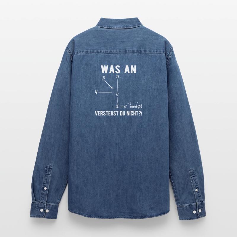 Computer Scientist Programmer Computer Nerd Saying Men’s Organic Denim Shirt by Stanley/Stella