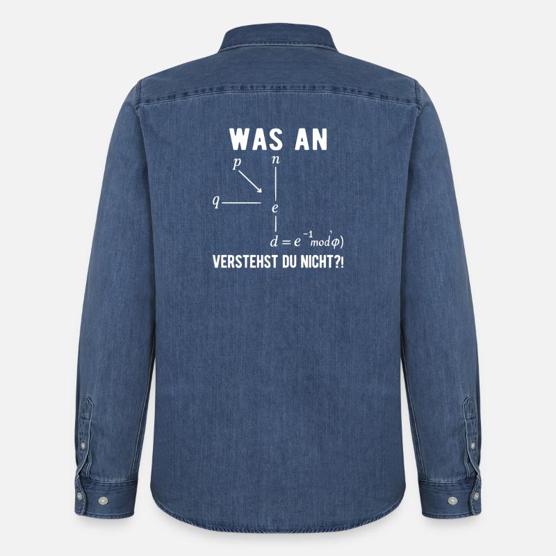 Informatiker Programmierer Computer Nerd Spruch - Männer Jeanshemd Organic von Stanley/Stella - verwaschenes Mittelblau
