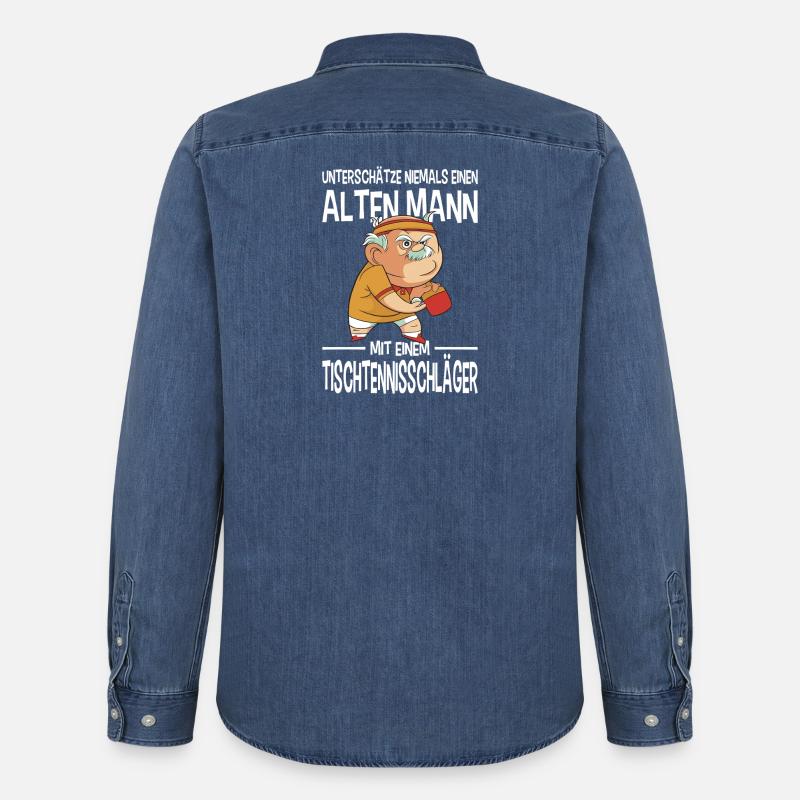 Karate Training Geschenke Karatetraining - Männer Jeanshemd Organic von Stanley/Stella - verwaschenes Mittelblau 