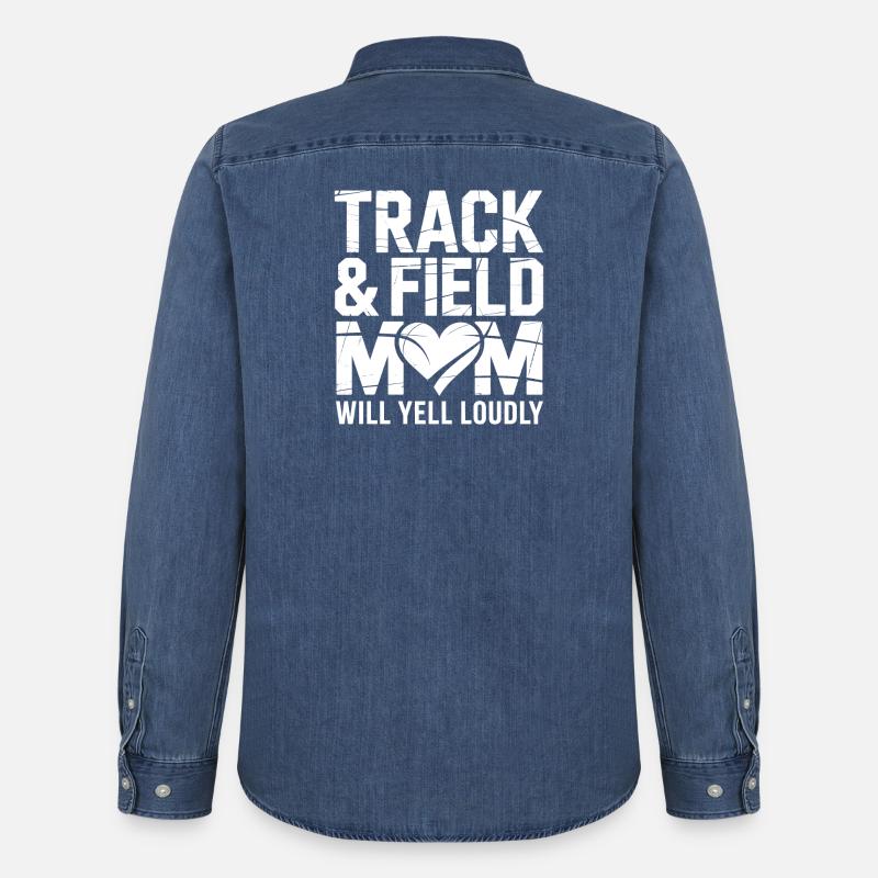 Leichtathletik Sprüche Leichtathletik Geschenk - Männer Jeanshemd Organic von Stanley/Stella - verwaschenes Mittelblau 