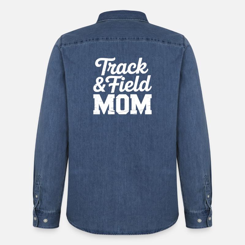 Leichtathletik Sprüche Leichtathletik Geschenk - Männer Jeanshemd Organic von Stanley/Stella - verwaschenes Mittelblau 