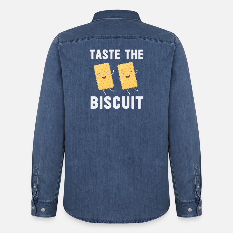 Probieren Sie das Biscuit-Duo - Männer Jeanshemd Organic von Stanley/Stella - verwaschenes Mittelblau