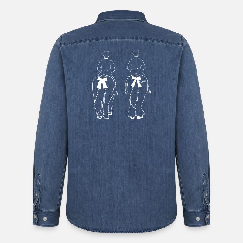 KŘIŽERJEJ ... a čěs! - Männer Jeanshemd Organic von Stanley/Stella - verwaschenes Mittelblau 