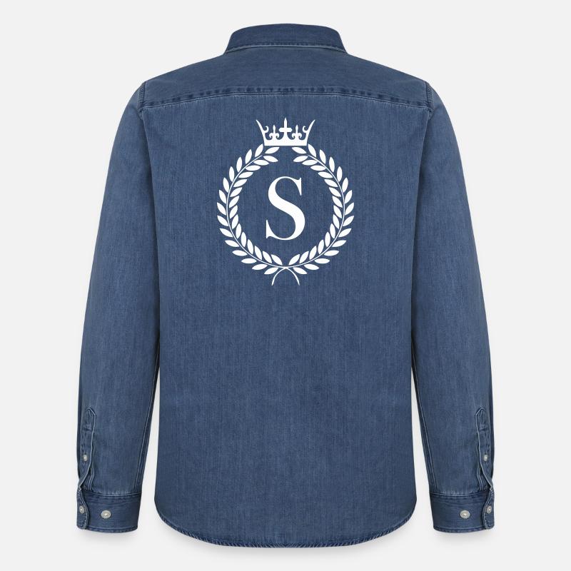 S_wappen - Männer Jeanshemd Organic von Stanley/Stella - verwaschenes Mittelblau 