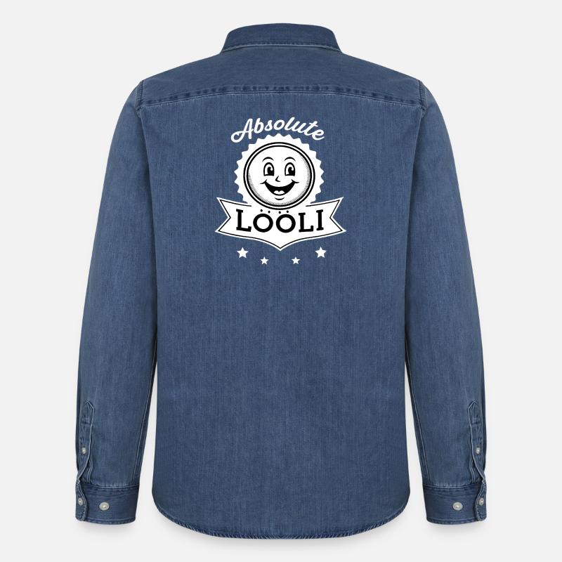 Absolute Lööli - Männer Jeanshemd Organic von Stanley/Stella - verwaschenes Mittelblau 