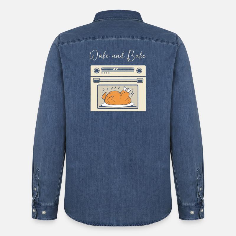 Thanksgiving Mama Mutter Oma Großmutter - Männer Jeanshemd Organic von Stanley/Stella - verwaschenes Mittelblau 