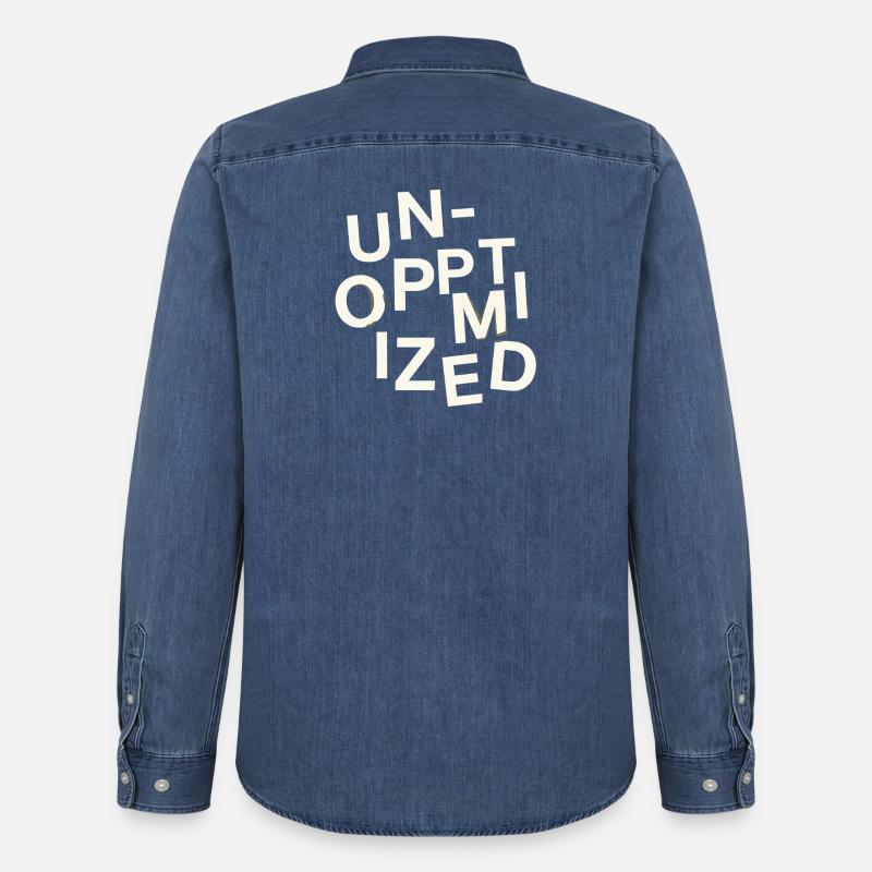 Unoptimized Original - Männer Jeanshemd Organic von Stanley/Stella - verwaschenes Mittelblau 