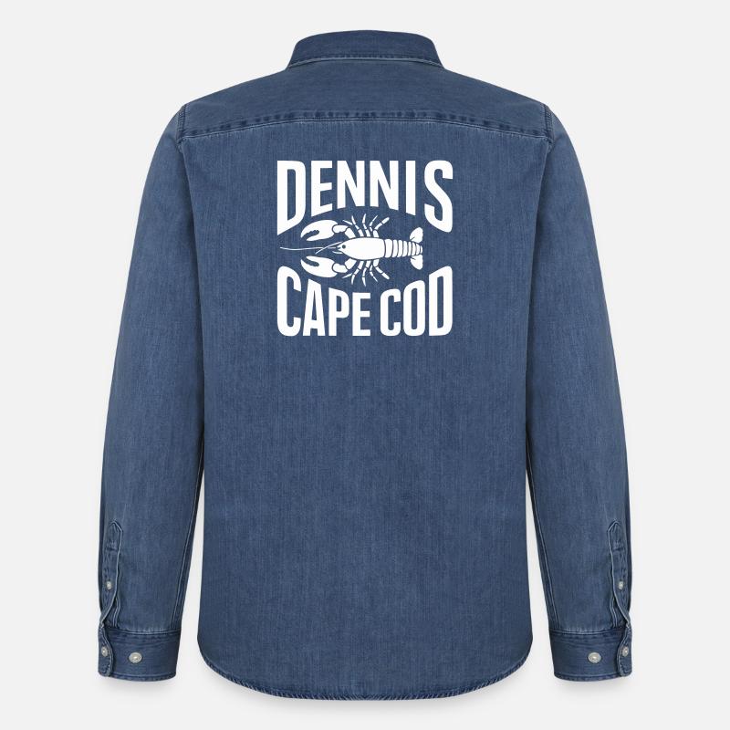 Dennis Cape Cod Hummer - Männer Jeanshemd Organic von Stanley/Stella - verwaschenes Mittelblau 