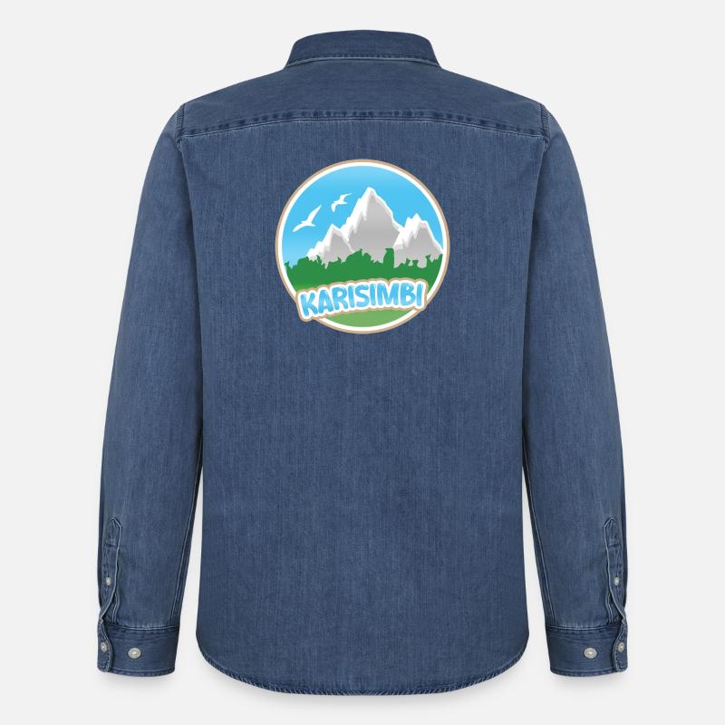 Karisimbi Karisimbi - Männer Jeanshemd Organic von Stanley/Stella - verwaschenes Mittelblau