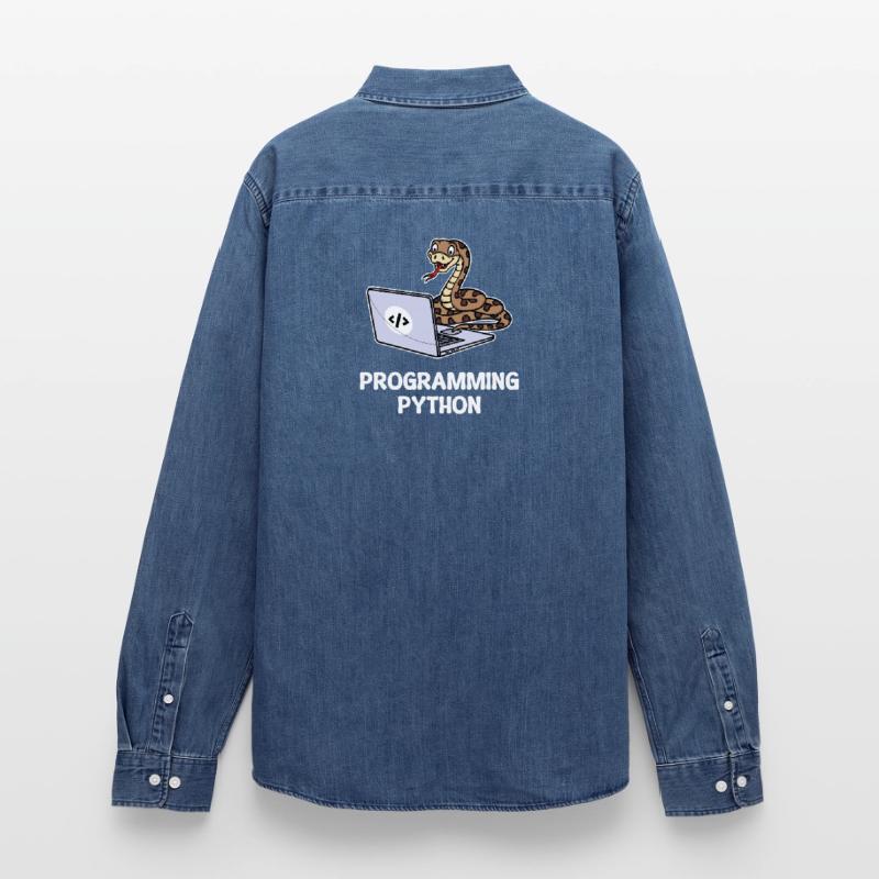 Skripting Programmierer Computer Debug Developer Männer Jeanshemd Organic von Stanley/Stella