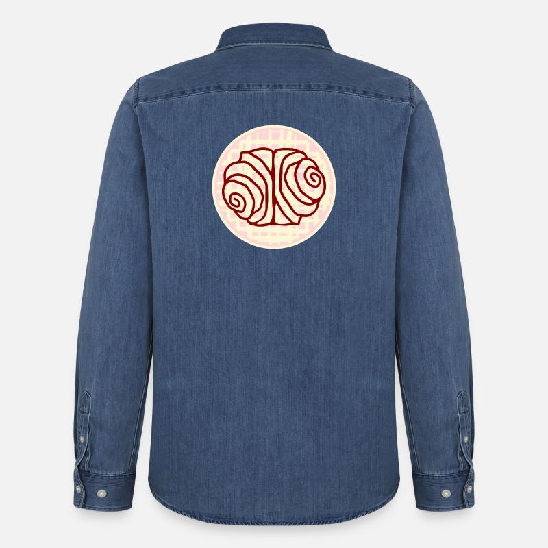 FRANZBRÖTCHEN GEBÄCK HAMBURGER STUDENTIN - Männer Jeanshemd Organic von Stanley/Stella - verwaschenes Mittelblau 