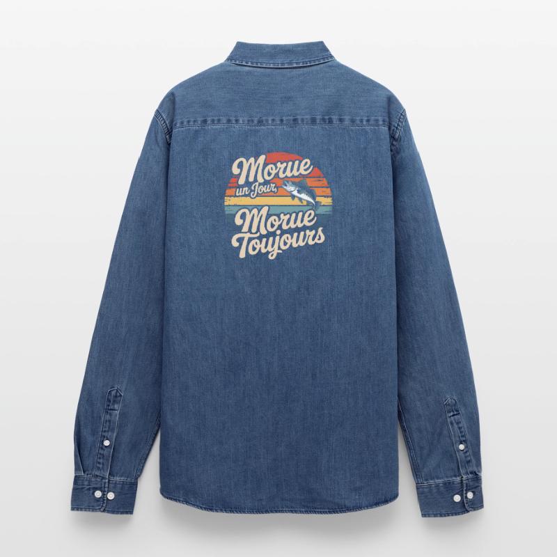 Once cod Cod Men’s Organic Denim Shirt by Stanley/Stella