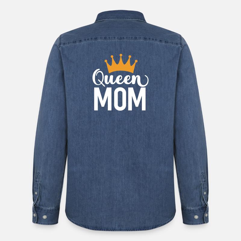 Die Mutter der Königin - Männer Jeanshemd Organic von Stanley/Stella - verwaschenes Mittelblau 