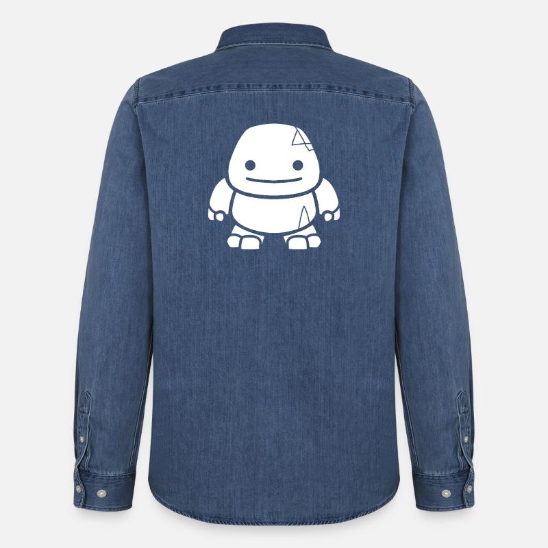 Golem - Männer Jeanshemd Organic von Stanley/Stella - verwaschenes Mittelblau 