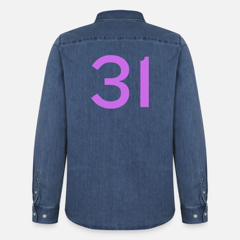 31 - Männer Jeanshemd Organic von Stanley/Stella - verwaschenes Mittelblau