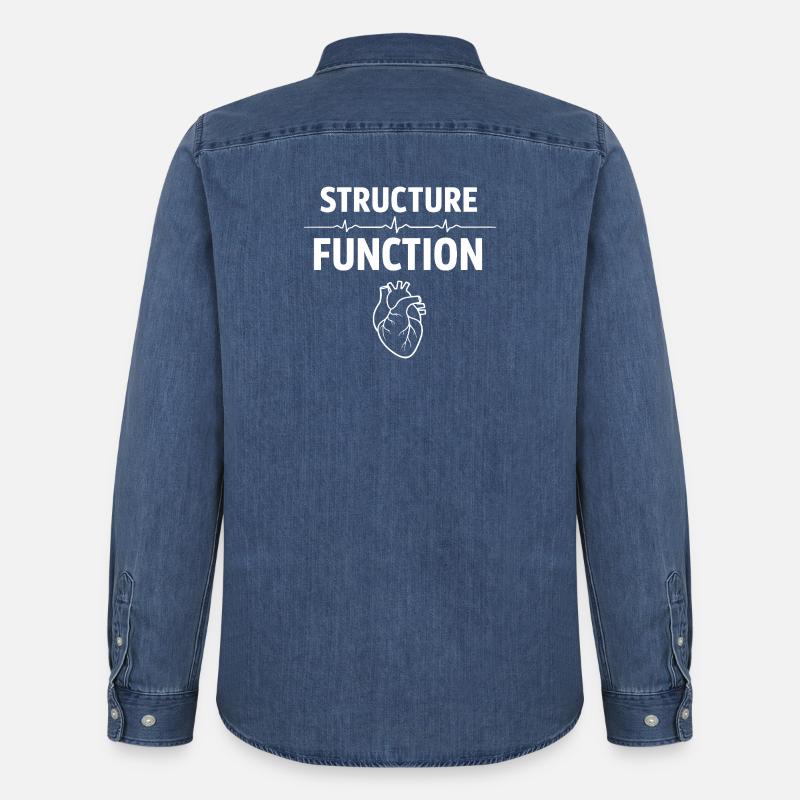 Herzultraschalltechniker Echo-techniker - Männer Jeanshemd Organic von Stanley/Stella - verwaschenes Mittelblau 