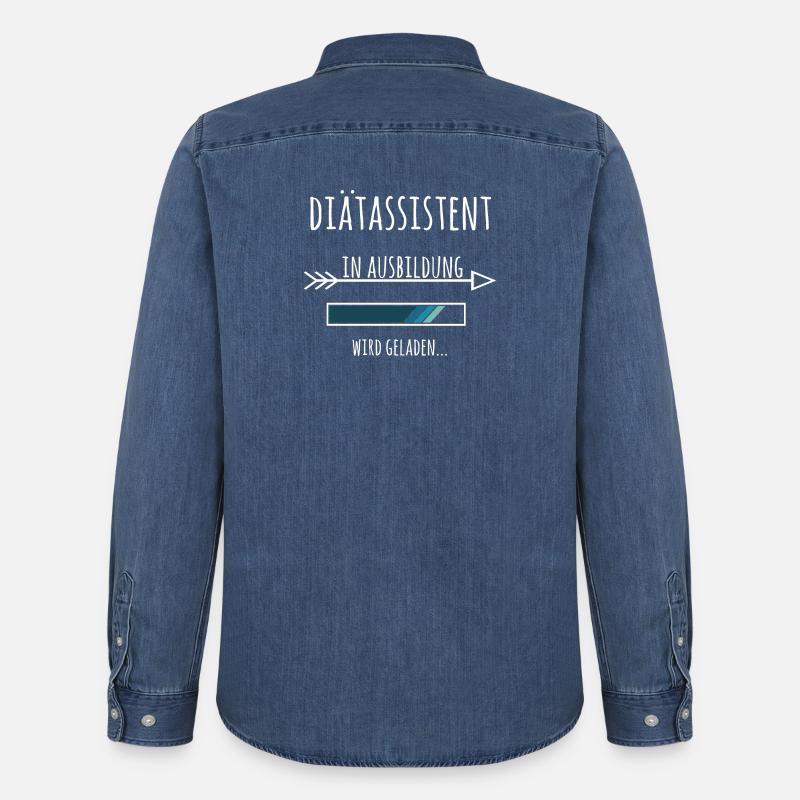 Ausbildung Diätassistent Beruf - Männer Jeanshemd Organic von Stanley/Stella - verwaschenes Mittelblau 