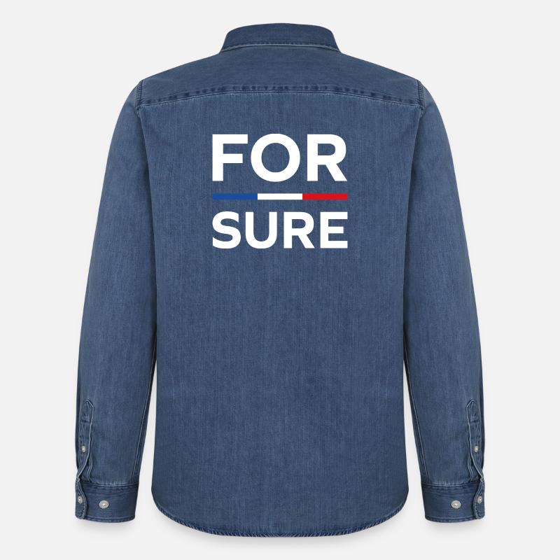 macron Ganz sicher - Männer Jeanshemd Organic von Stanley/Stella - verwaschenes Mittelblau