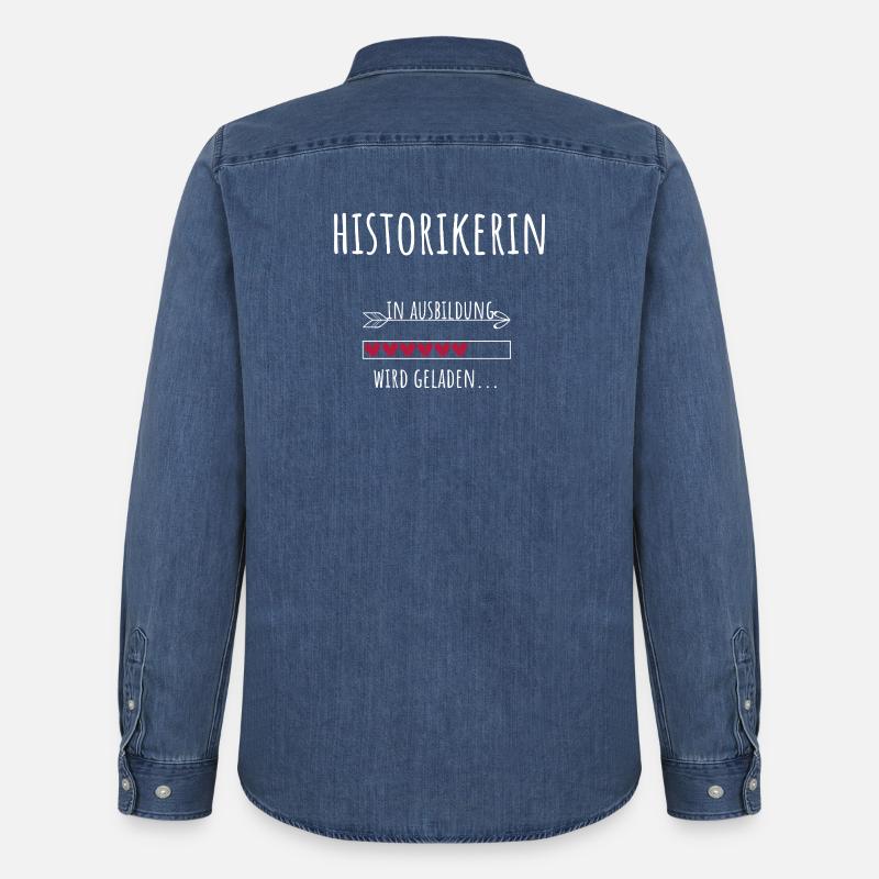 Historikerin Studentin Beruf Ausbildung - Männer Jeanshemd Organic von Stanley/Stella - verwaschenes Mittelblau 