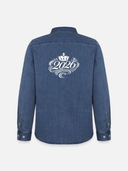 2026 Noble - Men’s Organic Denim Shirt by Stanley/Stella - mid washy