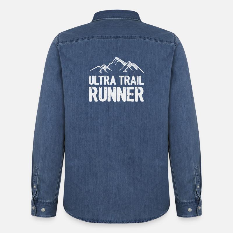 Ultra Trail Runner - Männer Jeanshemd Organic von Stanley/Stella - verwaschenes Mittelblau 