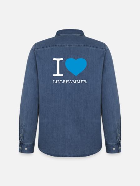 J’ADORE LILLEHAMMER - Chemise en denim homme bio Stanley/Stella - bleu moyen délavé