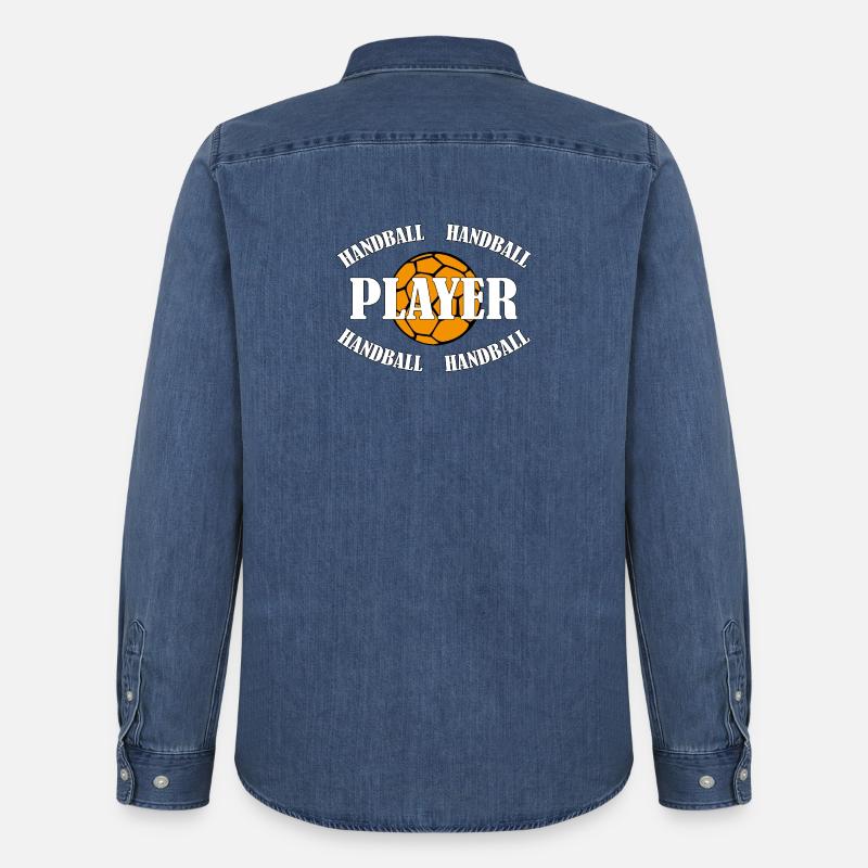 HANDBALL PLAYER - Männer Jeanshemd Organic von Stanley/Stella - verwaschenes Mittelblau