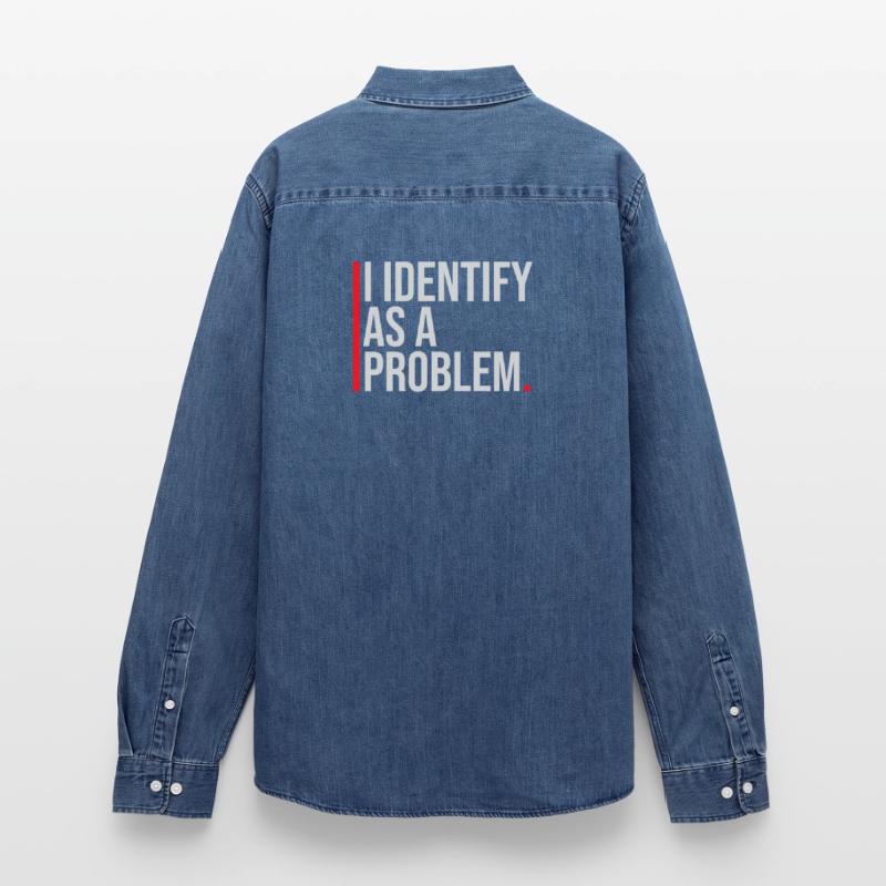 I Identify as a Problem Statement Frech Rebellisch Männer Jeanshemd Organic von Stanley/Stella