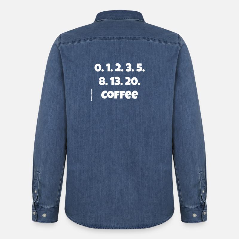 Fibonacci-Schätzung - Männer Jeanshemd Organic von Stanley/Stella - verwaschenes Mittelblau 