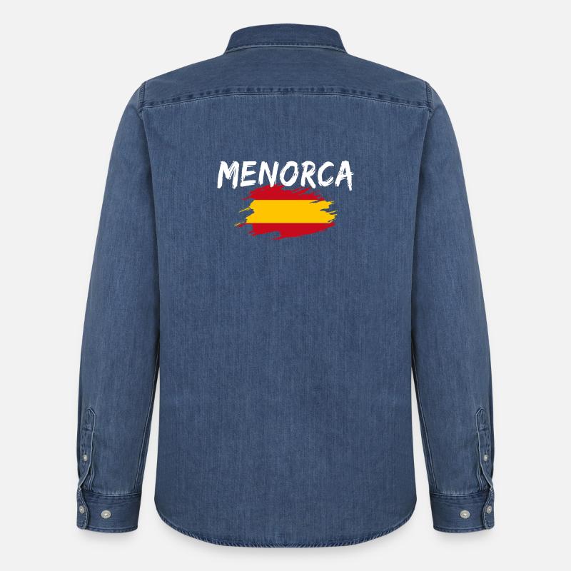 Minorca Spagna - Camicia in denim Stanley/Stella - blu medio slavato 